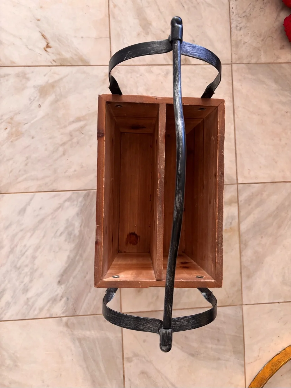 Rustic Wood 'PAPERS. 1835.' Wall Sign with Black Iron Hanger